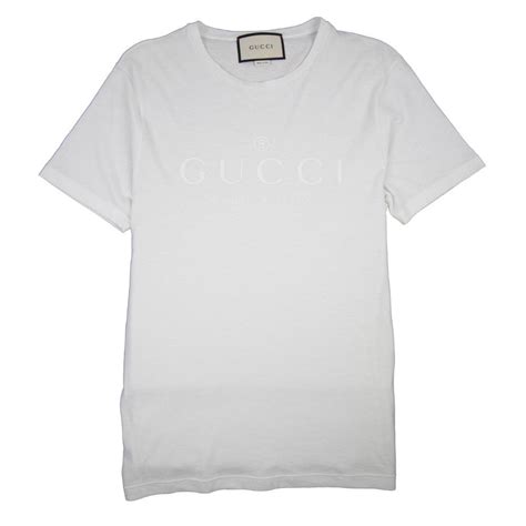 white vintage gucci t shirt